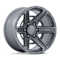 Fuel 1PC FC892 GAMBIT 17x9 Platinum Silver Alloy Wheel with 6x139.7 Bolt Pattern and +1 Offset