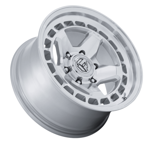 Fuel 1PC FC894 CORE 17x8.5 Hyper Silver Machined Face Wheel with -10 Offset and 6x135 Bolt Pattern