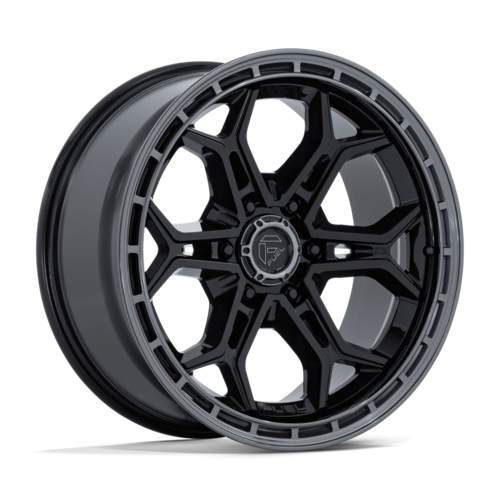 Fuel 1PC Heathen 20x9 Inch Gloss Black with Gunmetal Lip Wheel for 6x139.7 Bolt Pattern