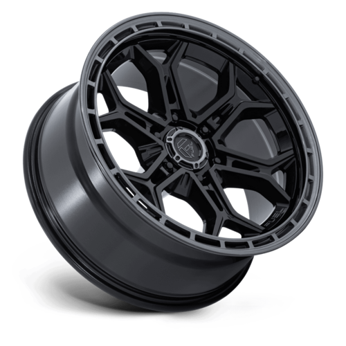 Fuel 1PC Heathen 20x9 Inch Gloss Black with Gunmetal Lip Wheel - 6x139.7 Bolt Pattern, +20 Offset, 106.10 Center Bore