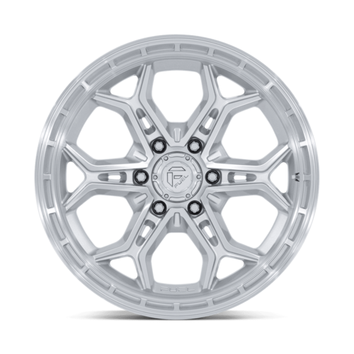 Fuel 1PC FC896 Heathen 20x9 Gloss Silver Machined Face Wheel with 6x139.7 Bolt Pattern and +1 Offset