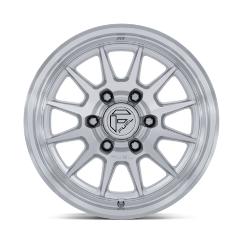 Fuel 1PC FC902 Spur 17x9 Inch Gloss Silver Machined Face Wheel with -12 Offset and 6x139.7 Bolt Pattern