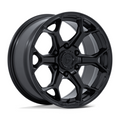 Fuel 1PC SPLICER 17x8.5 Blackout Wheel with 6x114.3 Bolt Pattern and +25 Offset