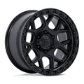 Fuel 1PC FC908 PUMA 17x9 Matte Black with Gloss Black Lip Wheel - 5x127 Bolt Pattern, -12 Offset, 71.50 Center Bore