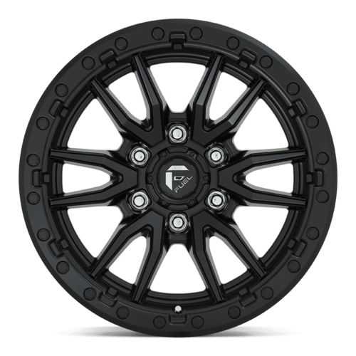 Fuel 1PC D679 Rebel Matte Black 17x9 Wheel with 6x135 Bolt Pattern and -12 Offset