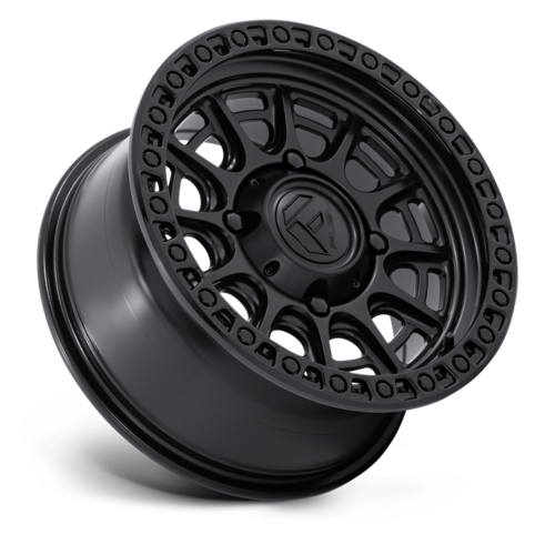 Fuel UTV FV832 Cycle UTV 15x7 Matte Black with Gloss Black Lip Wheel