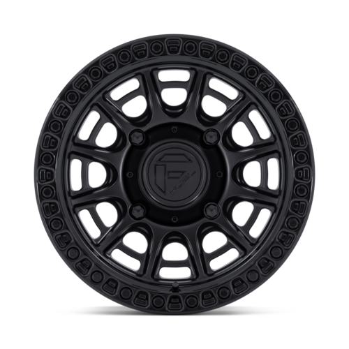 Fuel UTV FV832 Cycle UTV 15x7 Matte Black with Gloss Black Lip Wheel
