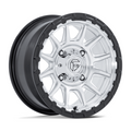 Fuel UTV FV866 Piston 15x7 Wheel with Hyper Silver Machined Finish and Matte Black Lip