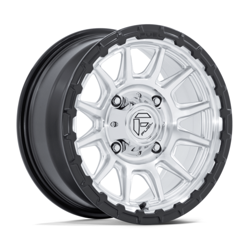 Fuel UTV FV866 Piston 15x7 Wheel with Hyper Silver Machined Finish and Matte Black Lip