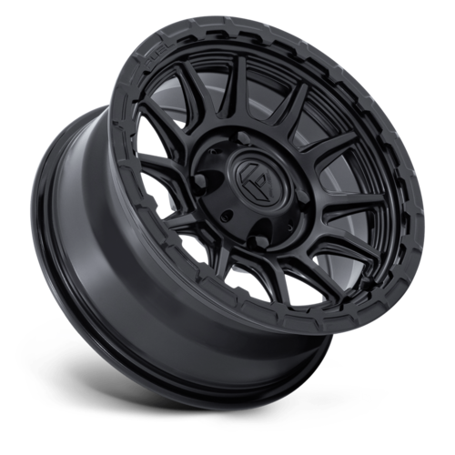 Fuel UTV FV866 PISTON 15x7 Matte Black with Gloss Black Lip - 4x156 Bolt Pattern, +38 Offset