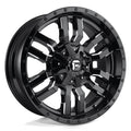FUEL SLEDGE D595 WHEELS 5X5.5(139.7) & 5X150 - GLOSS BLACK & MILLED