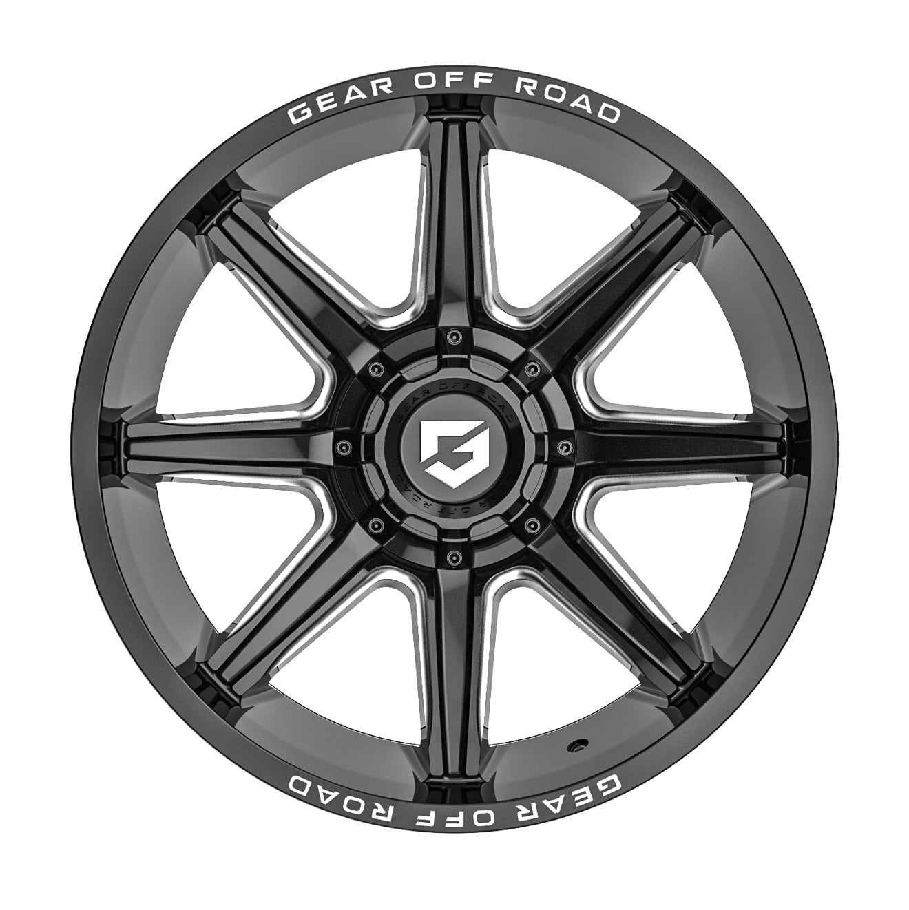 Gear Off Road 765BM 20x9 Cast Aluminum Wheel with 6x135 and 6x5.50 Bolt Pattern, +18 Offset