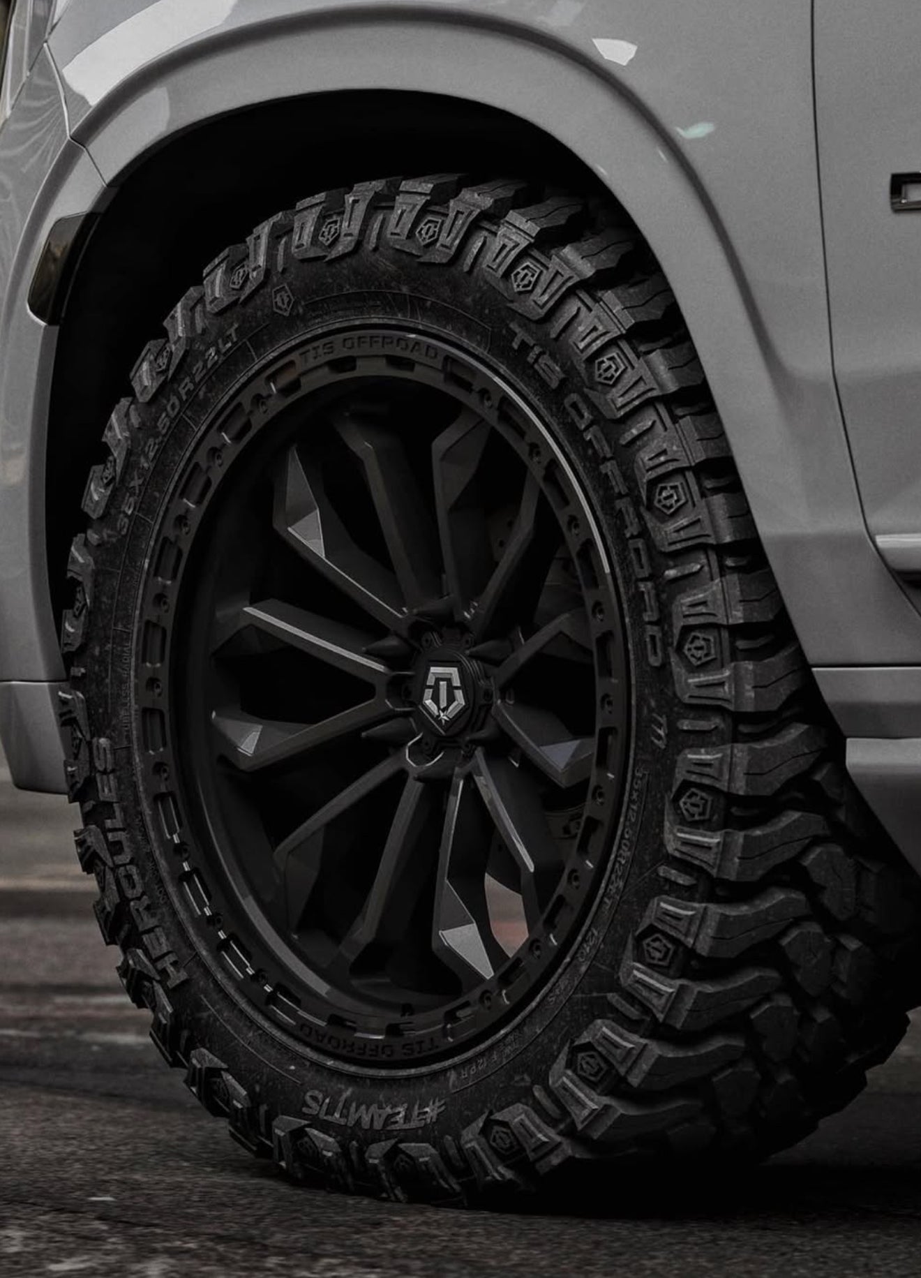 17X9 TIS 556SB OFF-ROAD WHEELS - 6X135 WITH -12 OFFSET - SATIN BLACK
