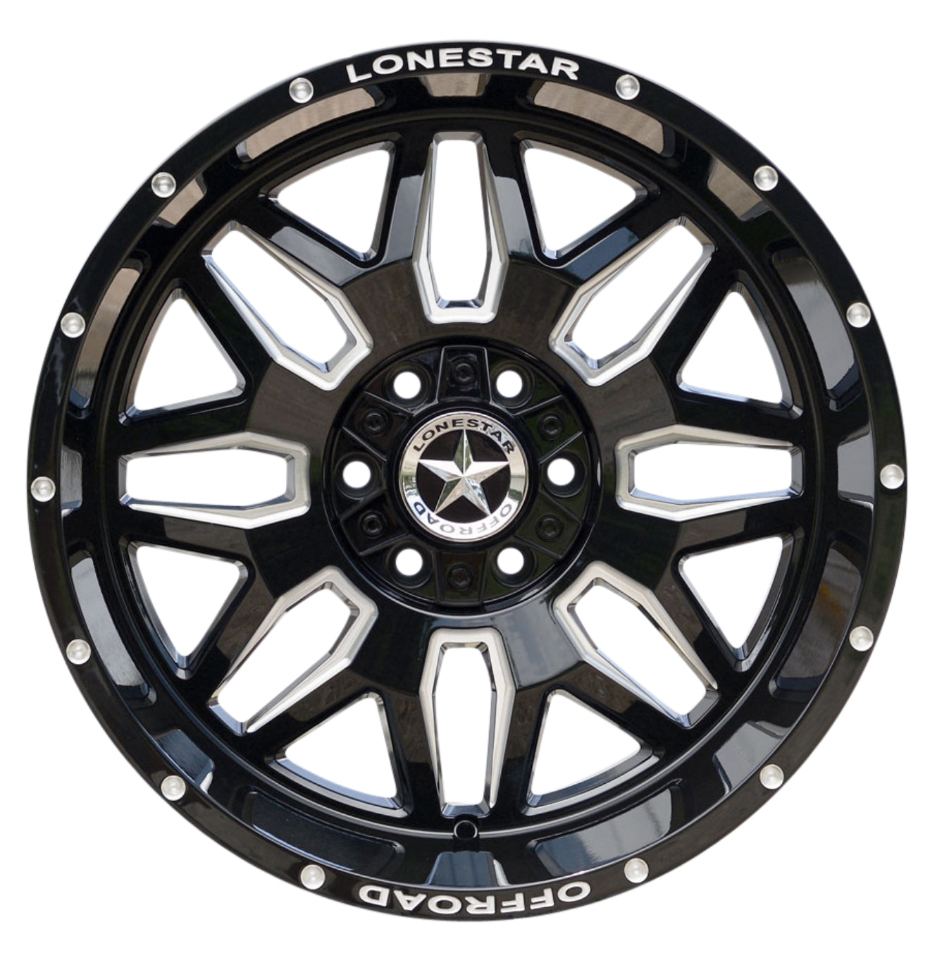 20X10 LONESTAR RENEGADE WHEELS 6X5.5(139.7) & 6X135 -25 Offset