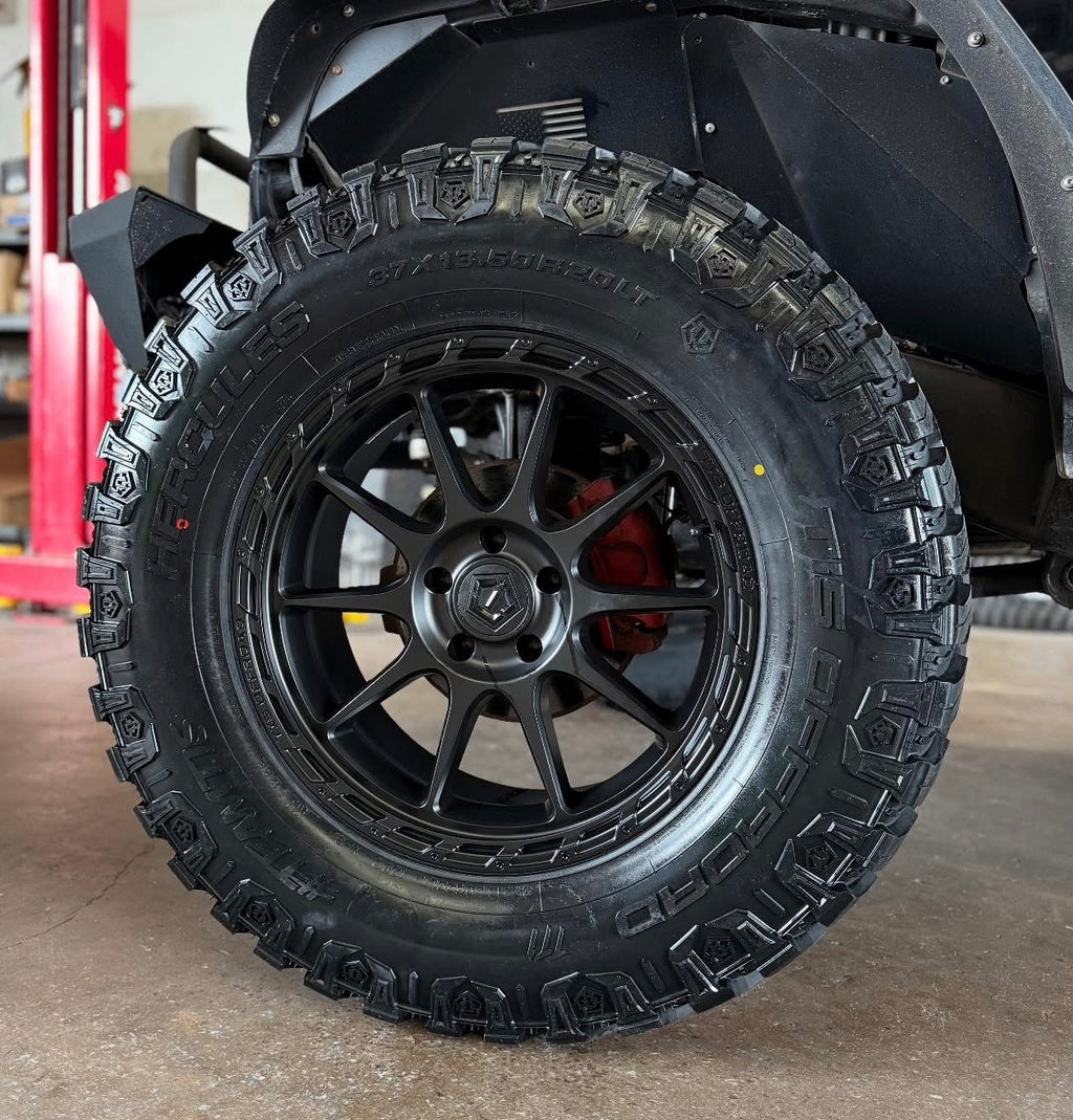 17X9 TIS 563B OFF-ROAD WHEELS - 6X135 WITH -12 OFFSET - SATIN BLACK