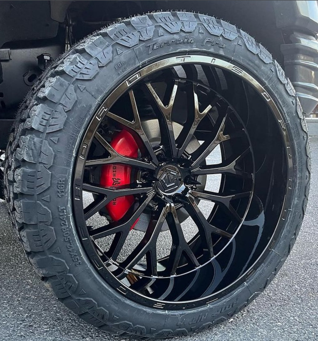 20X9 TIS 565B OFF-ROAD WHEELS - 6X135 WITH +00 OFFSET - GLOSS BLACK