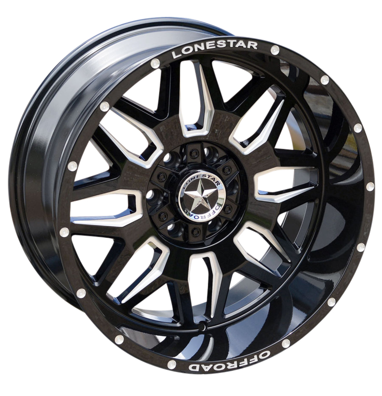 20X10 LONESTAR RENEGADE WHEELS 6X5.5(139.7) & 6X135 -25 Offset