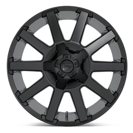 FUEL CONTRA D437 WHEELS 5X5.5(139.7) & 5X150 - SATIN BLACK