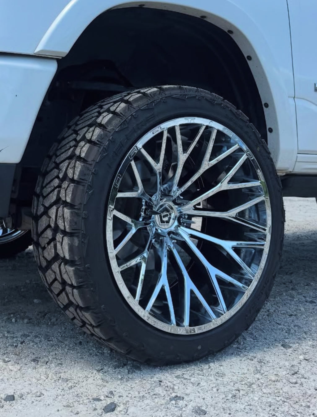 20X10 TIS OFF-ROAD 566C WHEELS 8X180 -24 OFFSET - CHROME