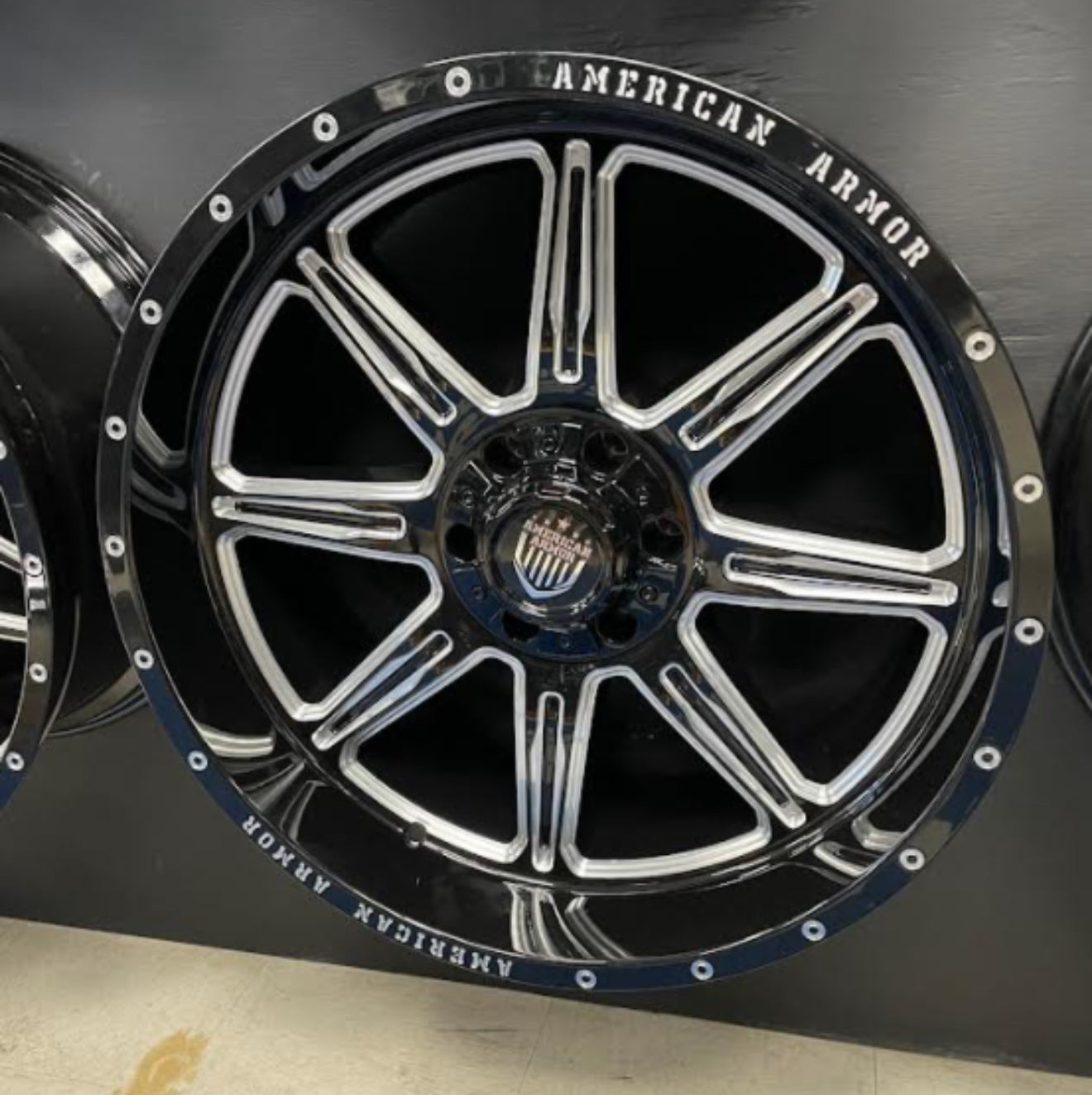 22X10 AMERICAN ARMOR A503 WHEELS 6X5.5(139.7) & 6X135 -18 Offset
