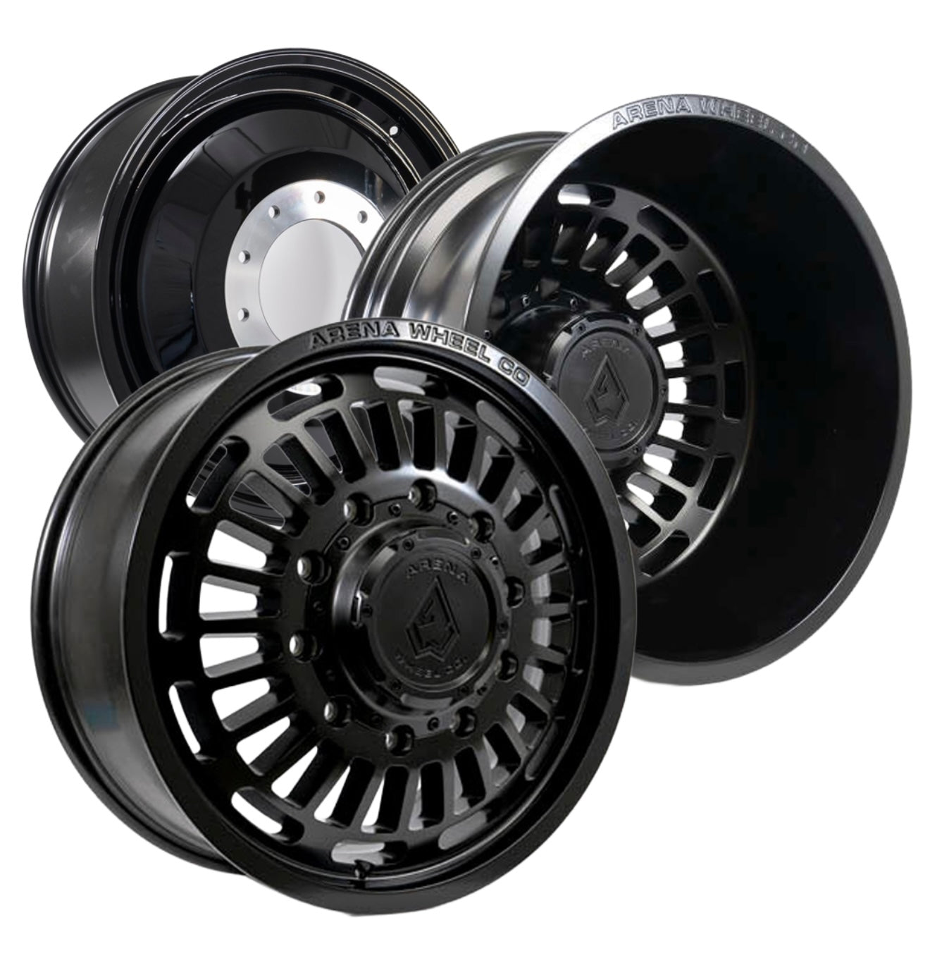 20” ARENA A115 TACTIC DUALLY WHEELS 8X200 - SATIN BLACK