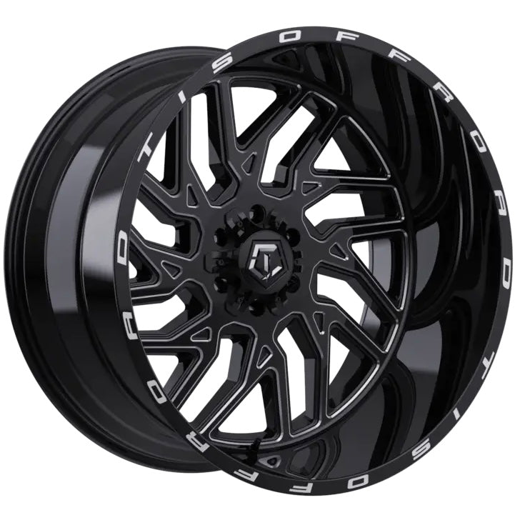 TIS OFF-ROAD 544BM WHEELS 8X170 - GLOSS BLACK & MILLED