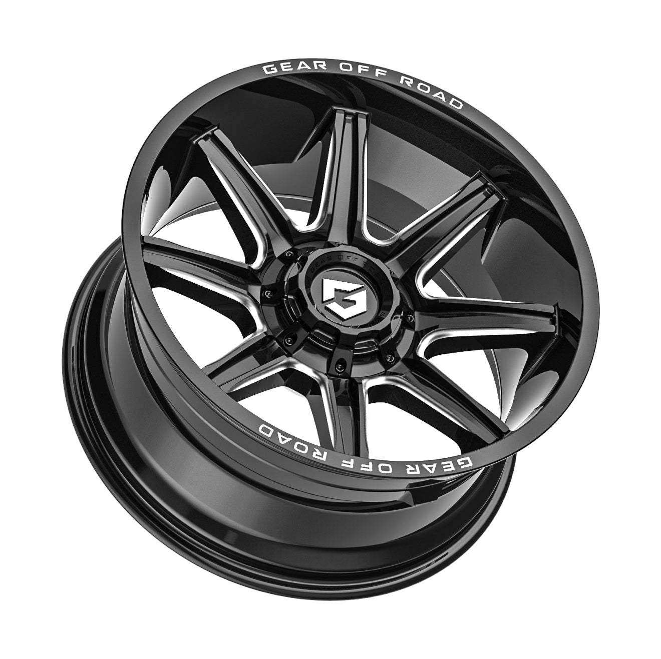Gear Off Road 765BM 20x9 Cast Aluminum Wheel with 6x135 and 6x5.50 Bolt Pattern, +18 Offset