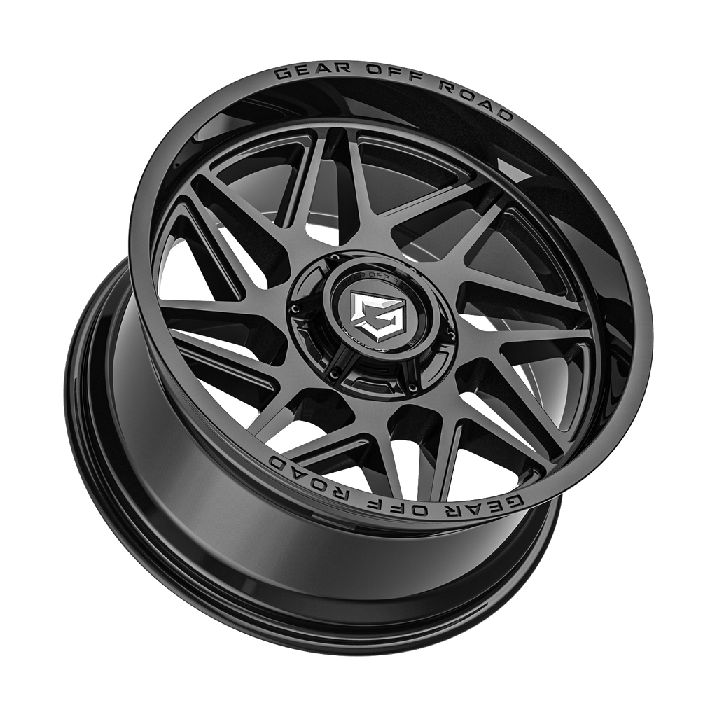 Gear Off Road 761B 20x10 Cast Aluminum Wheel with 6x135 and 6x5.50 Bolt Patterns, -19 Offset