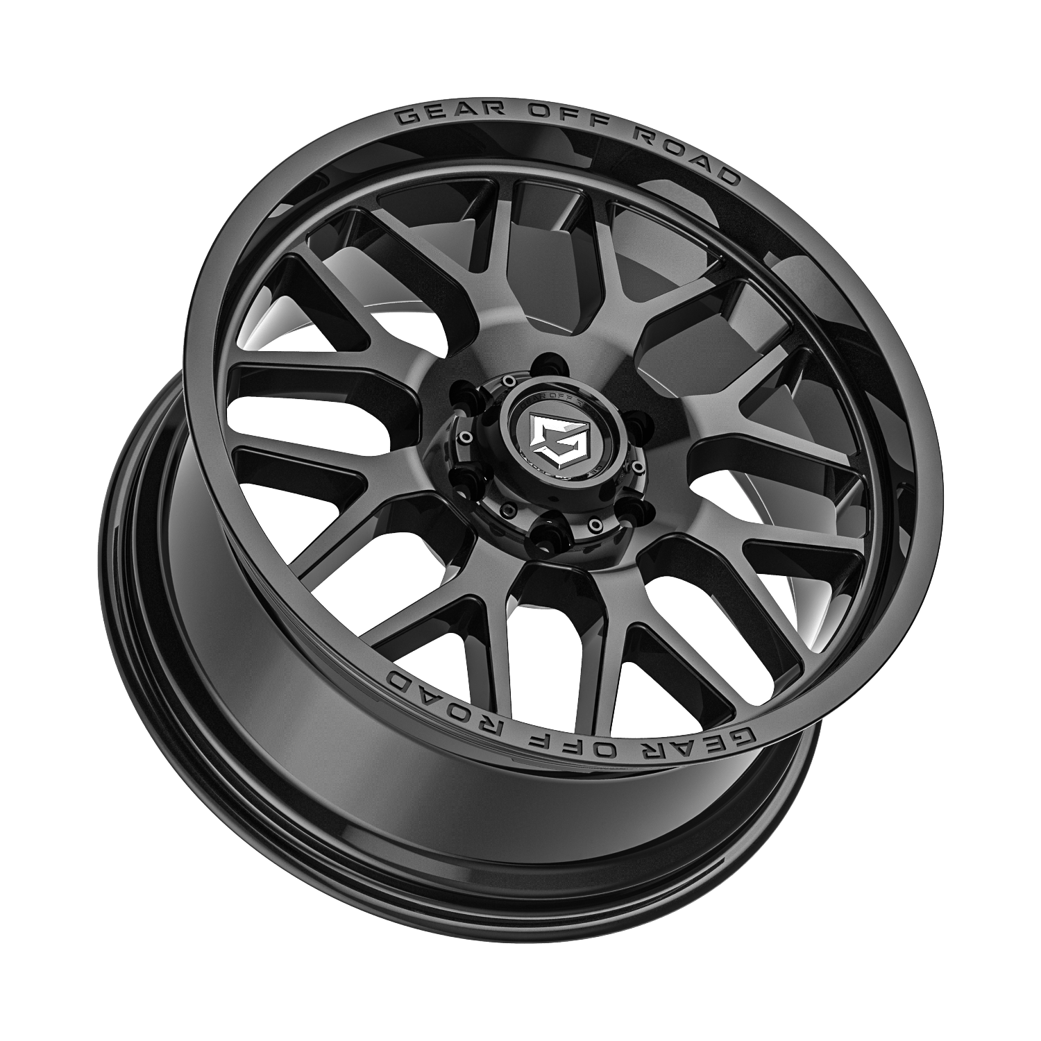 Gear Off Road 763B Raid 20x9 Cast Aluminum Wheel with +18 Offset and 5x5.50 Bolt Pattern