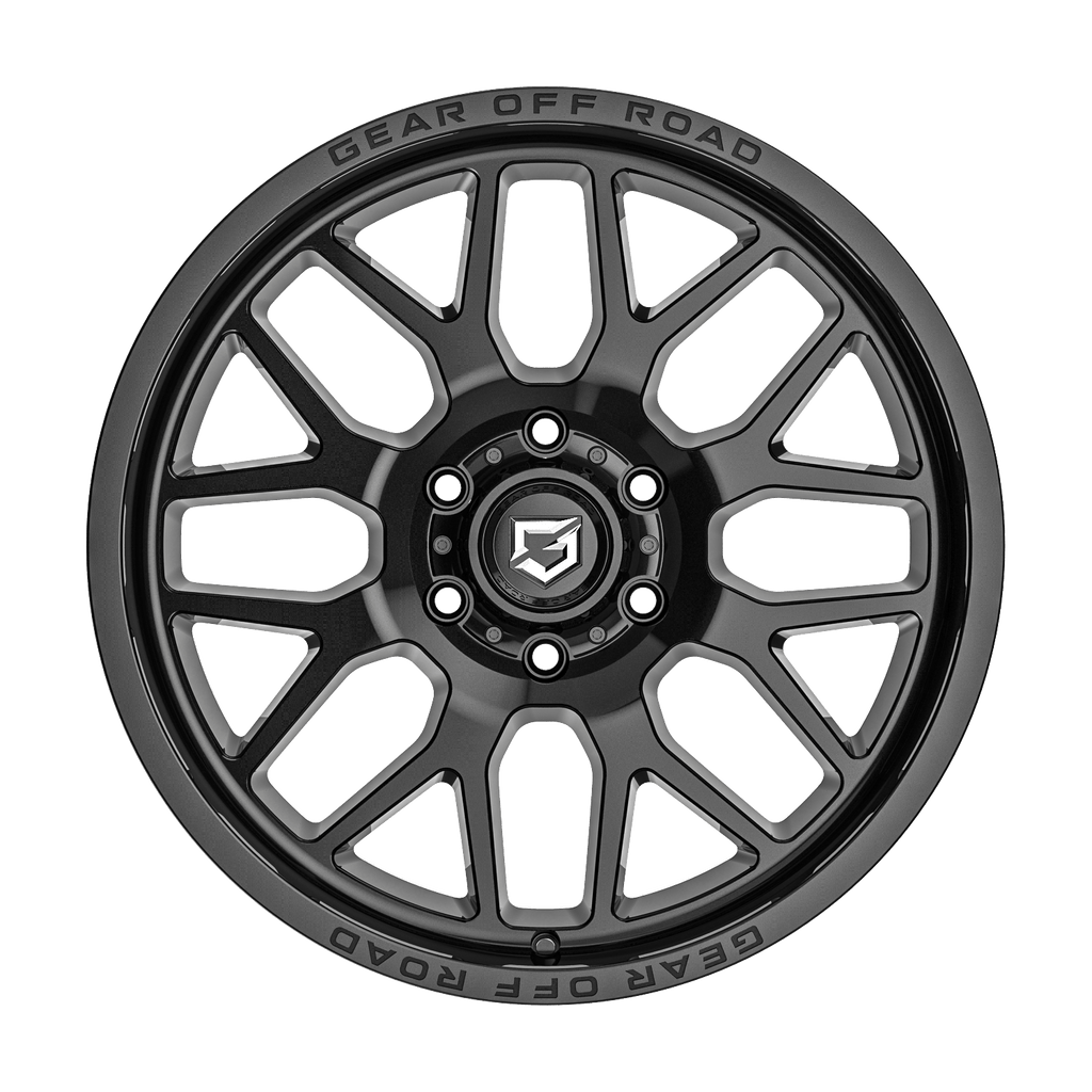 Gear Off Road 763B Raid 20x9 Cast Aluminum Wheel with 5x5 Bolt Pattern and +00 Offset
