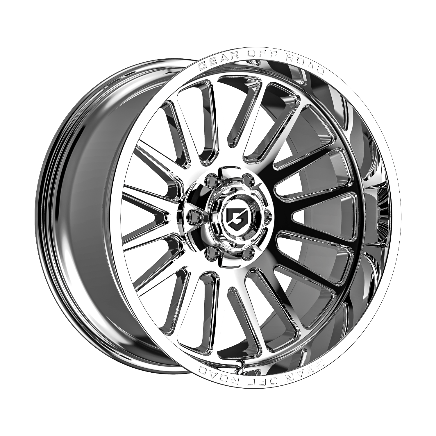 Gear Off Road 764C 20x9 Cast Aluminum Wheel with 6x135 and 6x5.50 Bolt Pattern, +18 Offset