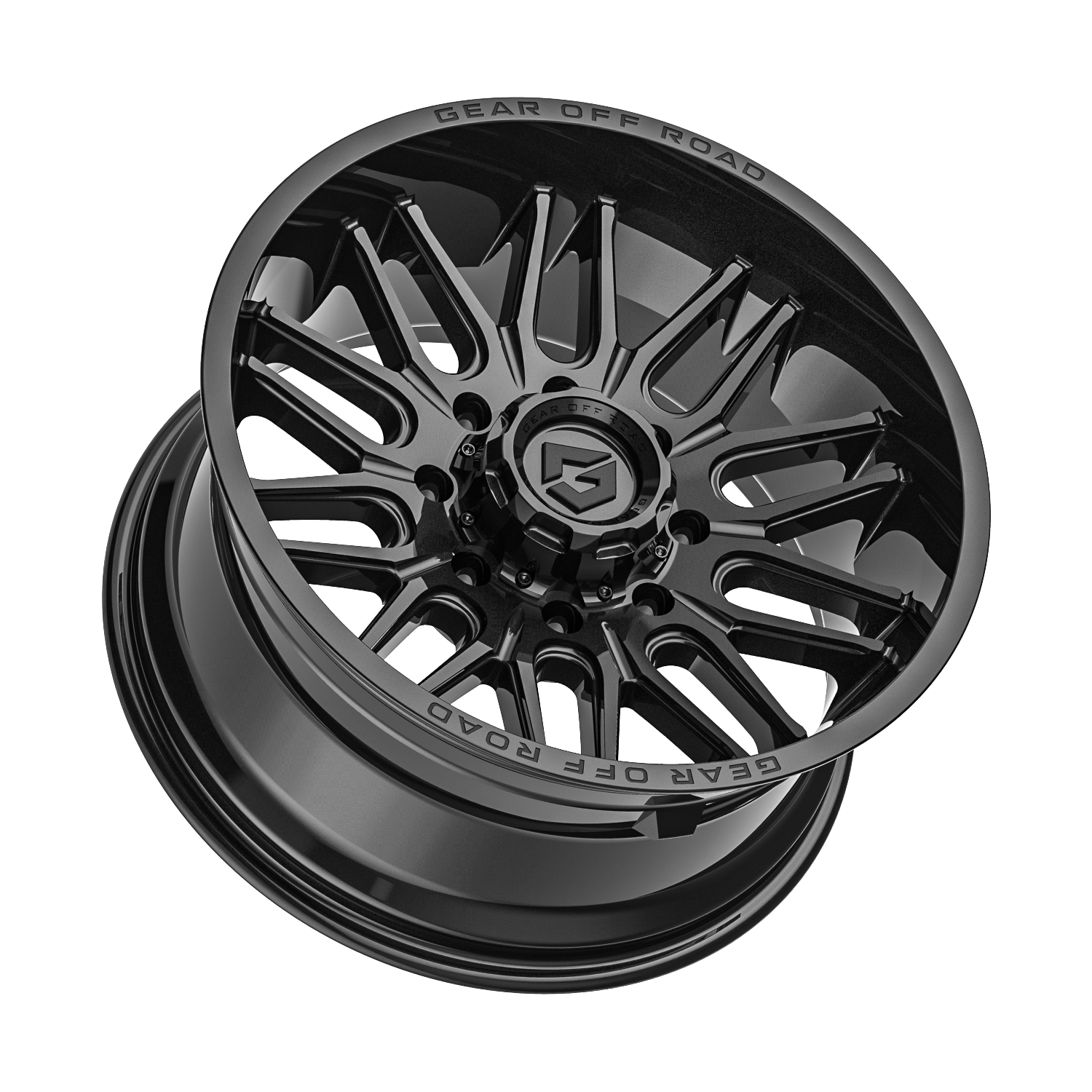 Gear Off Road 766B 20x10 Cast Aluminum Wheel with 5x5.50 / 5x150 Bolt Pattern and -12 Offset