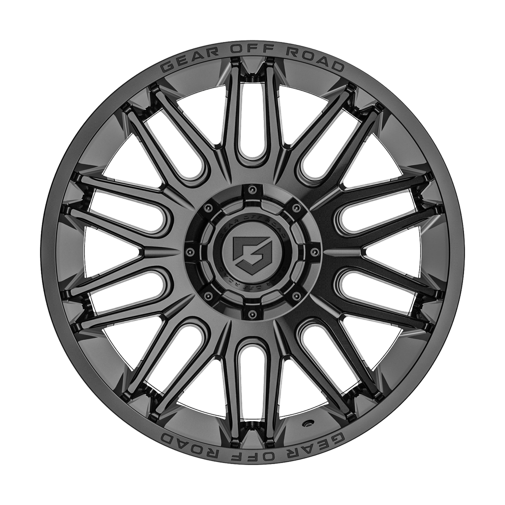 Gear Off Road 766B 20x10 Cast Aluminum Wheel with 5x5.50 / 5x150 Bolt Pattern and -12 Offset