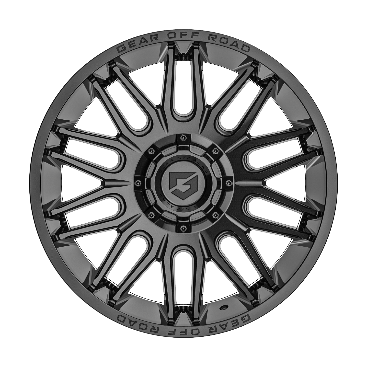 Gear Off Road 766B 20x10 Cast Aluminum Wheel with 8x6.50 Bolt Pattern and -12 Offset