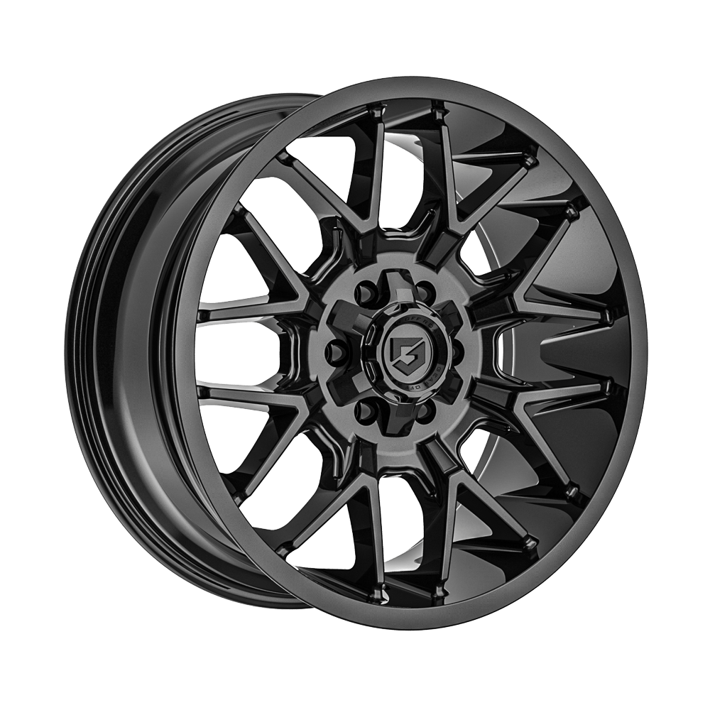 Gear Off Road 768B 20x9 Cast Aluminum Wheel with 8x170 Bolt Pattern and +18 Offset