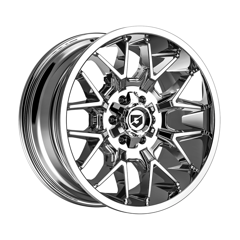 Gear Off Road 768C 20x9 Cast Aluminum Wheel with 6x135 and 6x5.50 Bolt Pattern, +18 Offset