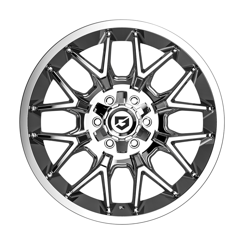 Gear Off Road 768C 20x9 Cast Aluminum Wheel with 6x135 and 6x5.50 Bolt Pattern, +18 Offset