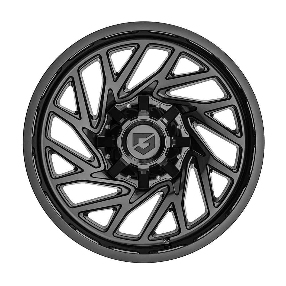 Gear Off Road 769B 18x9 Cast Aluminum Wheel with 5x5.50 and 5x150 Bolt Patterns, +18mm Offset