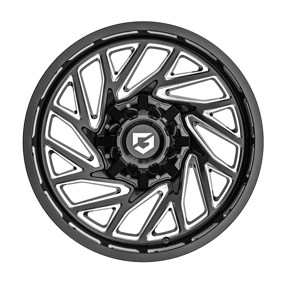 Gear Off Road 769BM 18x9 Cast Aluminum Wheel with 8x180 Bolt Pattern and +18 Offset