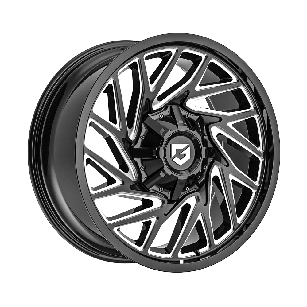 Gear Off Road 769BM 18x9 Cast Aluminum Wheel with 8x180 Bolt Pattern and +18 Offset