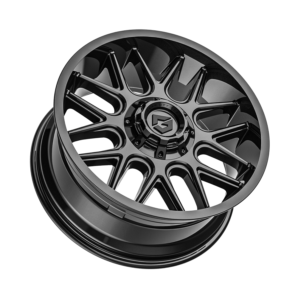 Gear Off Road 771B 20x9 Cast Aluminum Wheel with 5x5.50 and 5x150 Bolt Patterns, +18 Offset