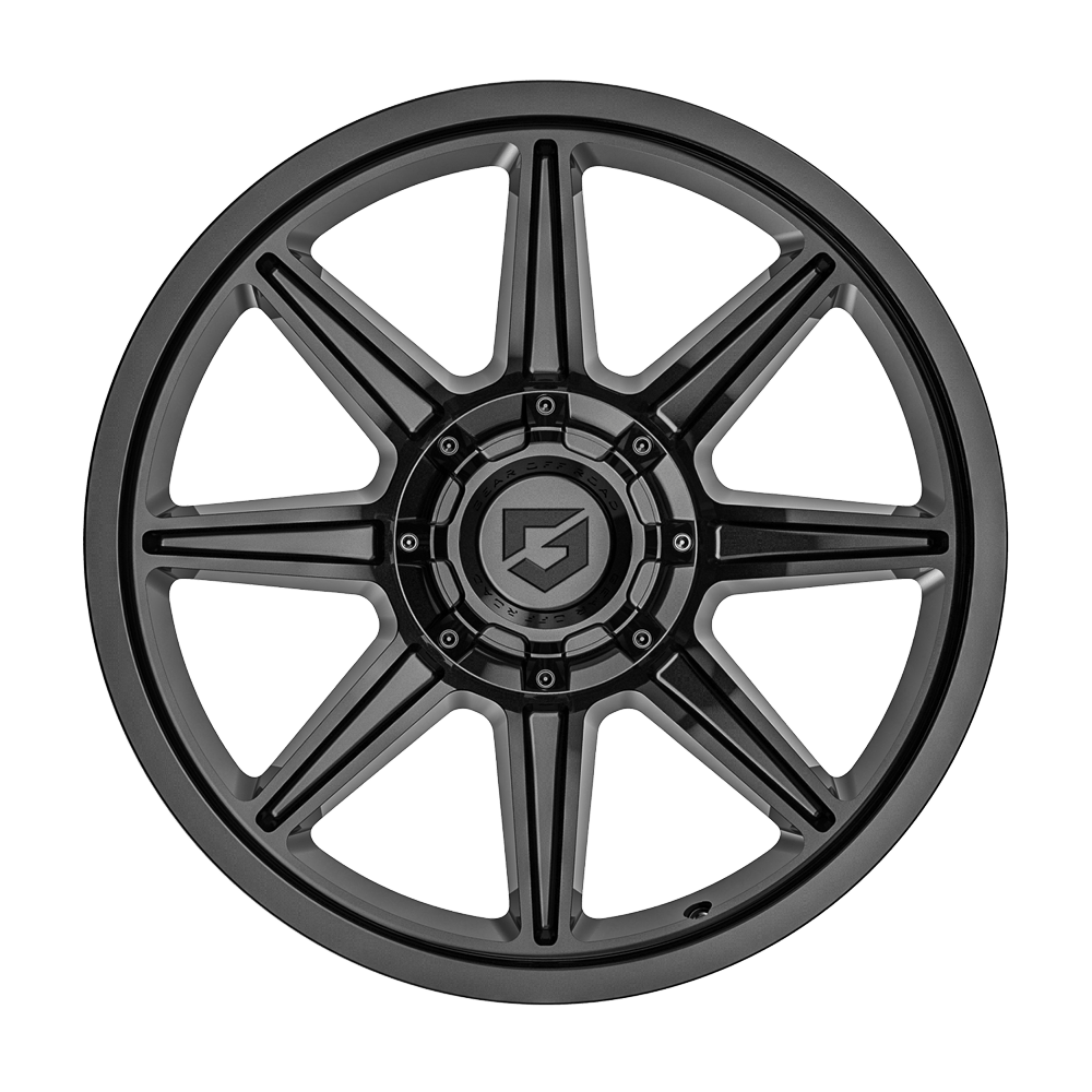 Gear Off Road 773B 17x9 Cast Aluminum Wheel with 5x135 and 5x5.50 Bolt Pattern, +00 Offset