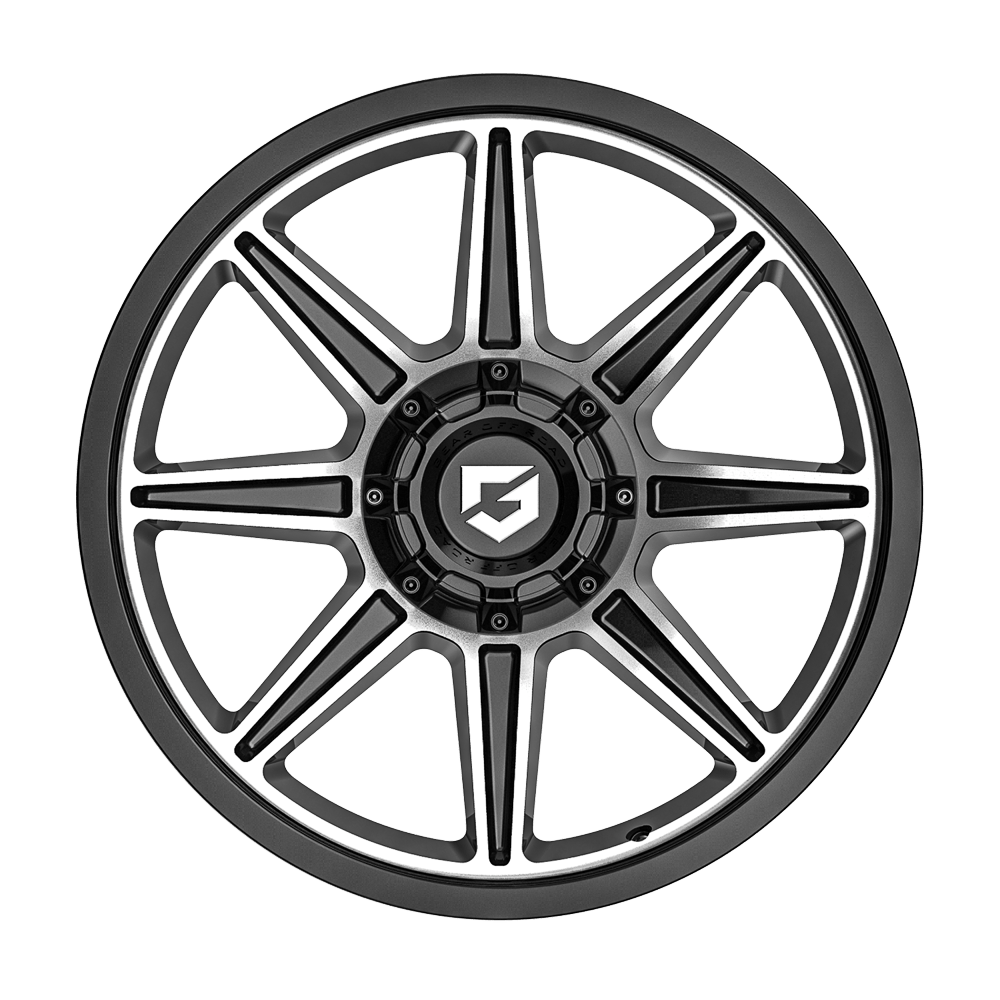 Gear Off Road 773MB 20x10 Cast Aluminum Wheel with 6x135 and 6x5.50 Bolt Pattern, -12 Offset