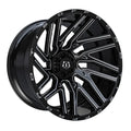 20X10 TIS OFF-ROAD 554BM 8X6.5(165.1) - GLOSS BLACK & MILLED