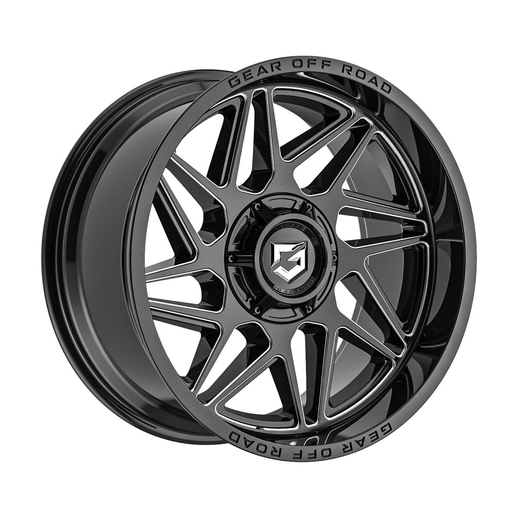 Gear Off Road 761BM Ratio 20x10 Cast Aluminum Wheel with 8x180 Bolt Pattern and -19 Offset