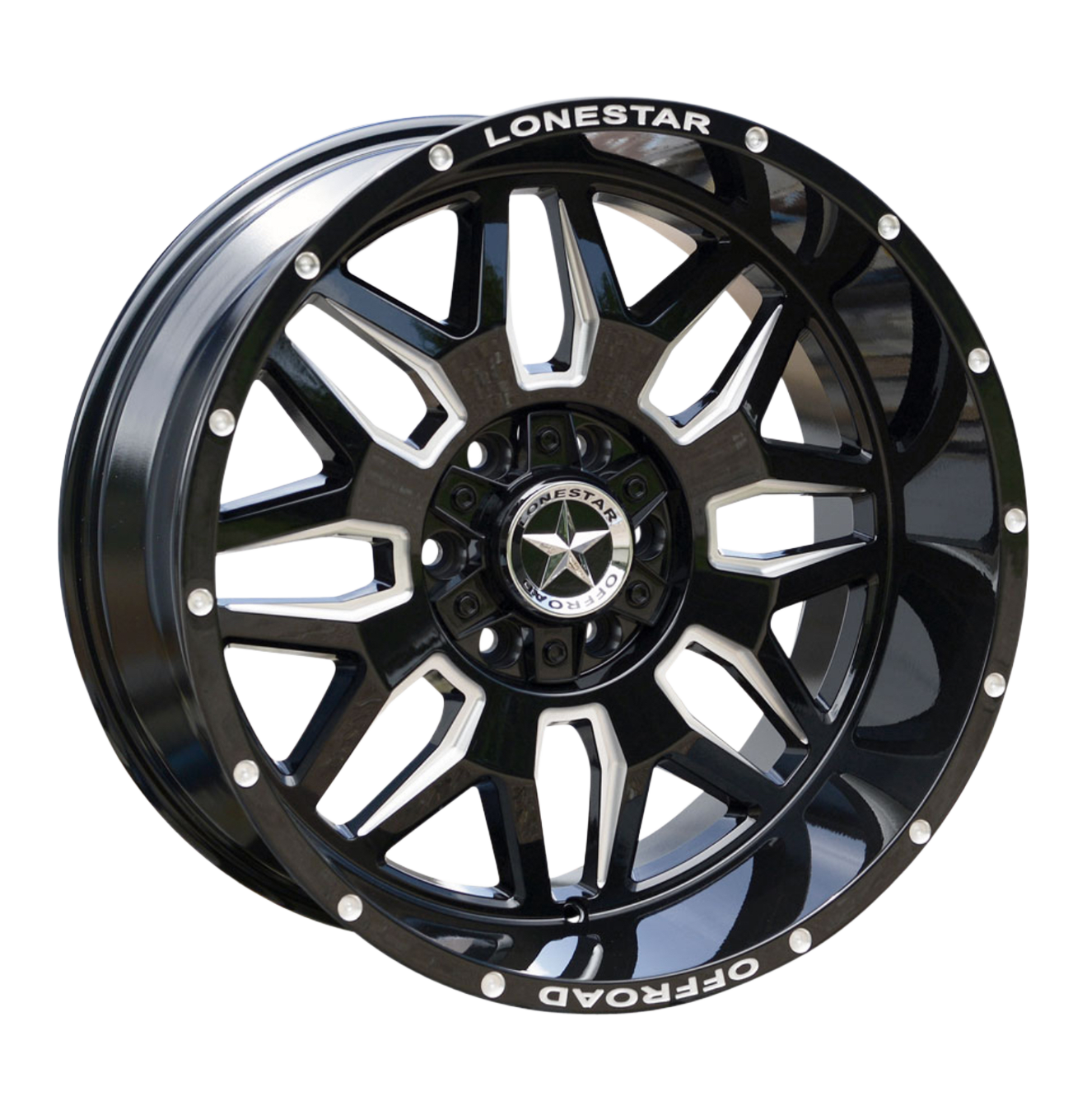 20X10 LONESTAR RENEGADE WHEELS 6X5.5(139.7) & 6X135 -25 Offset