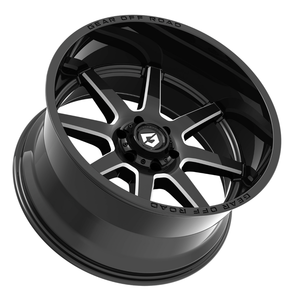 Gear Off Road 762BM Pivot 20x10 Cast Aluminum Wheel with 6x5.50 Bolt Pattern and -19 Offset