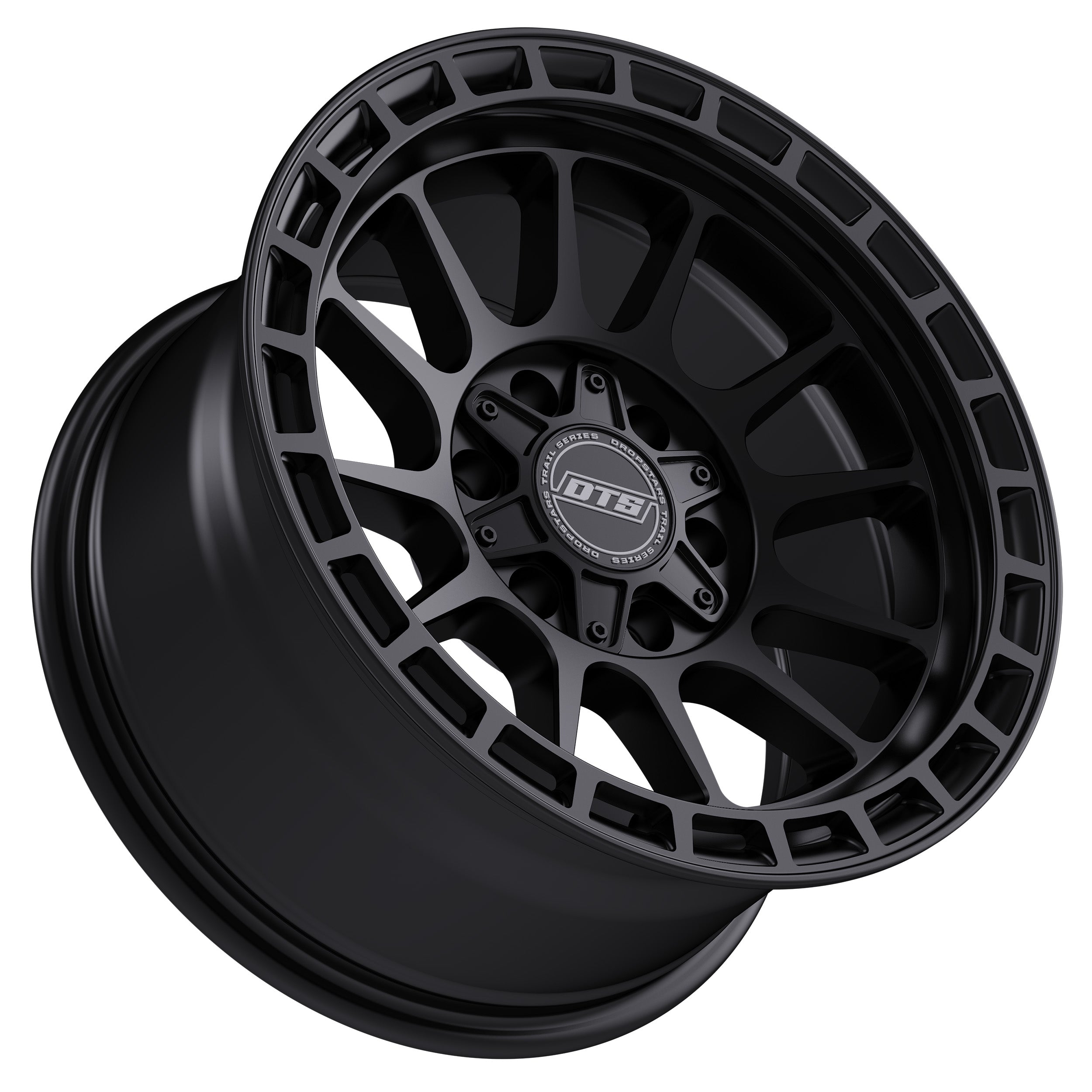 DROPSTAR TRAIL SERIES 606SB WHEELS 5X5.0(127) & 5X5.5(139.7) - SATIN BLACK