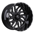 24X12 TIS 544BM OFF-ROAD WHEELS WITH 8X180 AND -44 OFFSET - GLOSS BLACK & MILLED