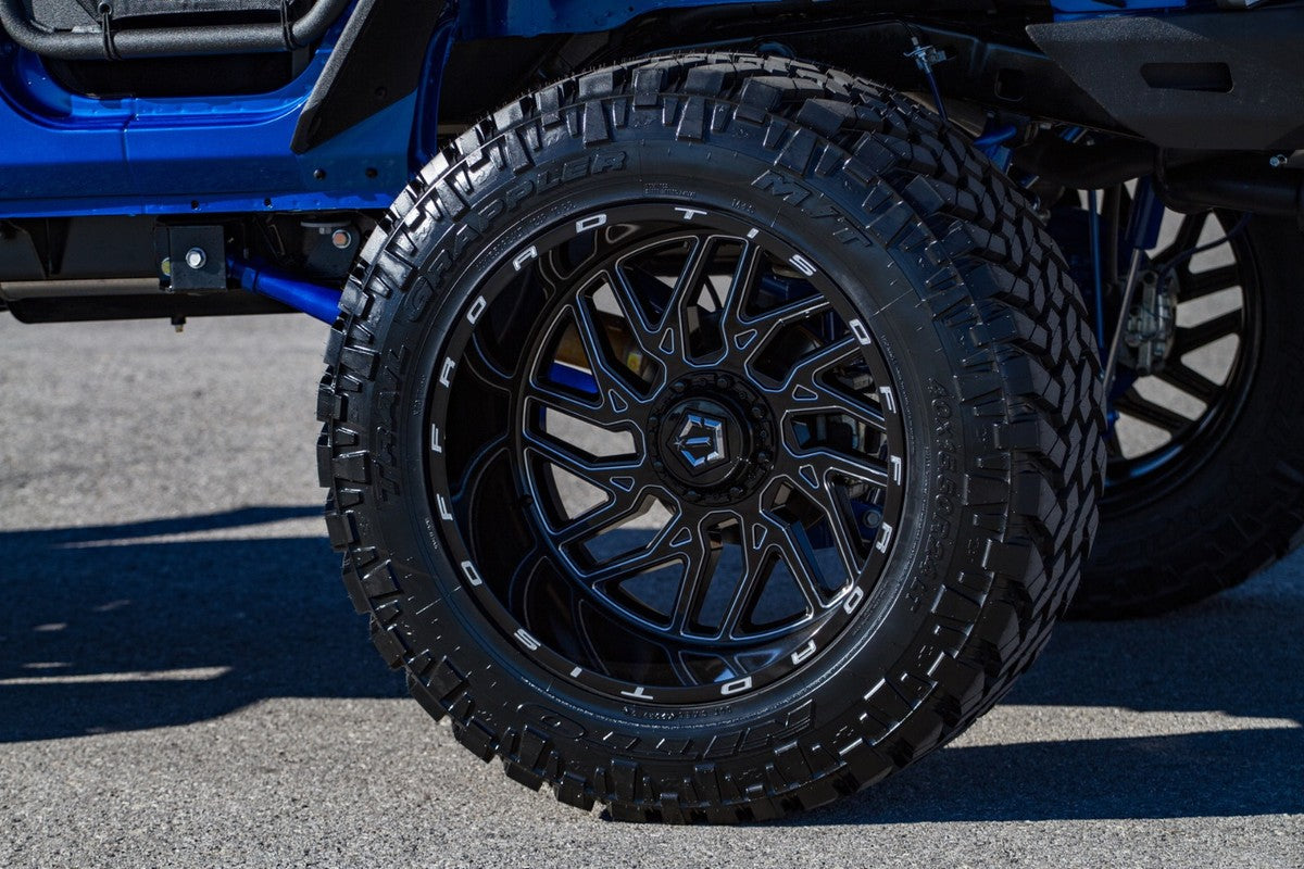 22X12 TIS 544BM WHEELS 6X5.5(139.7) & 6X135 -44 Offset